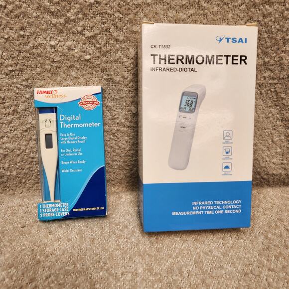 THERMOMETER INFRARED - DIGITAL CK- T1502 TSAI + Oral Thermometer Bundle - Picture 4 of 4